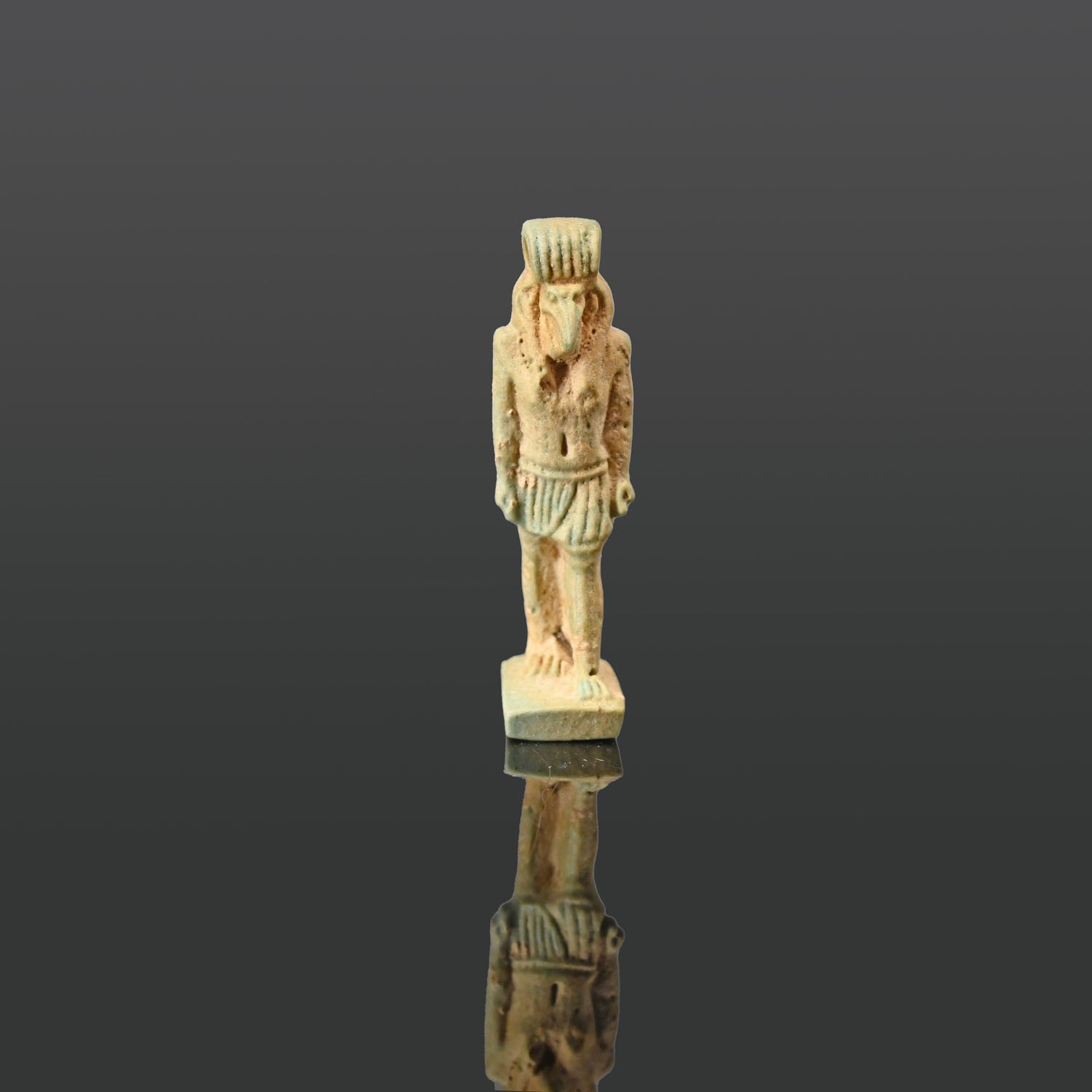 An Egyptian Faience Amulet of Thoth, Late Period, ca. 664 - 332 BCE