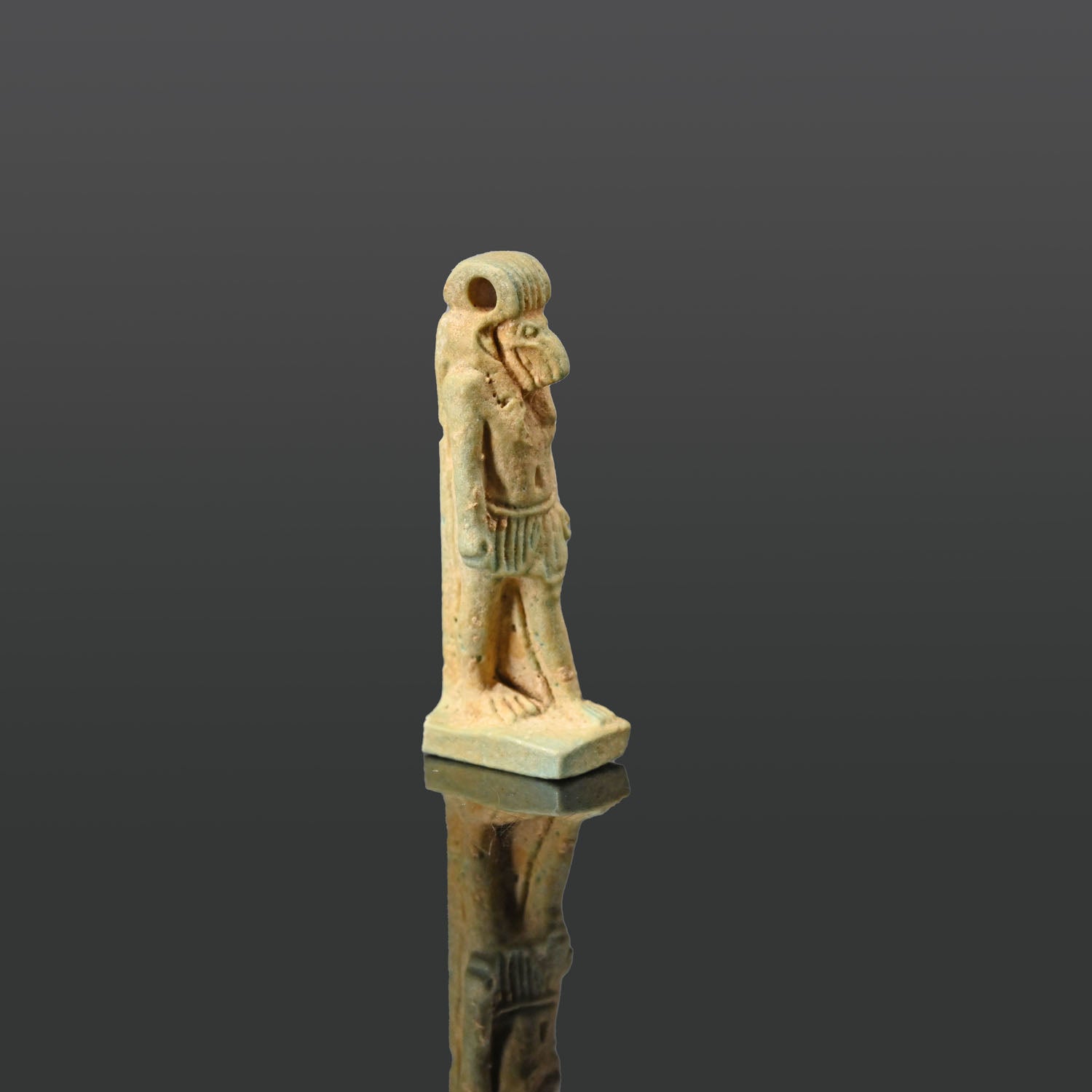 An Egyptian Faience Amulet of Thoth, Late Period, ca. 664 - 332 BCE