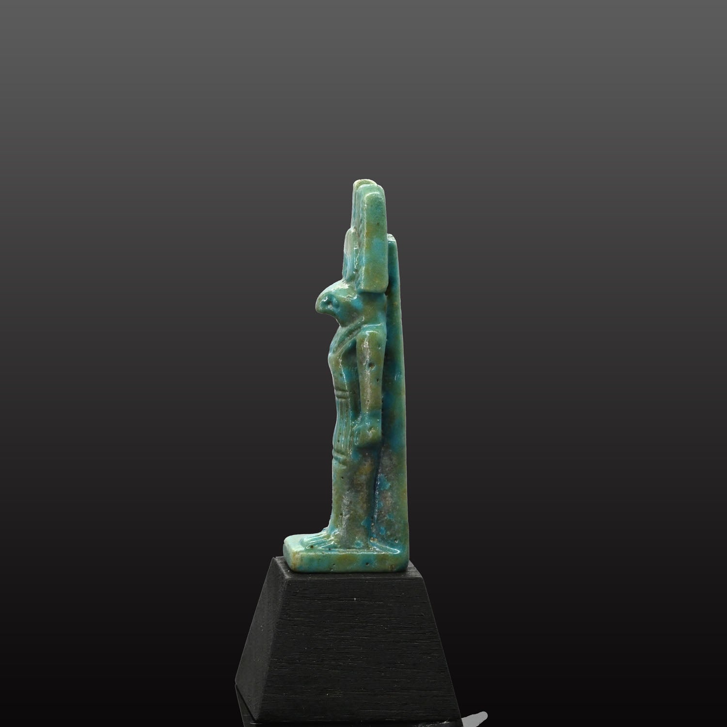 An Egyptian Faience Amulet for the god Montu, Late Period, ca. 664 - 332 BCE