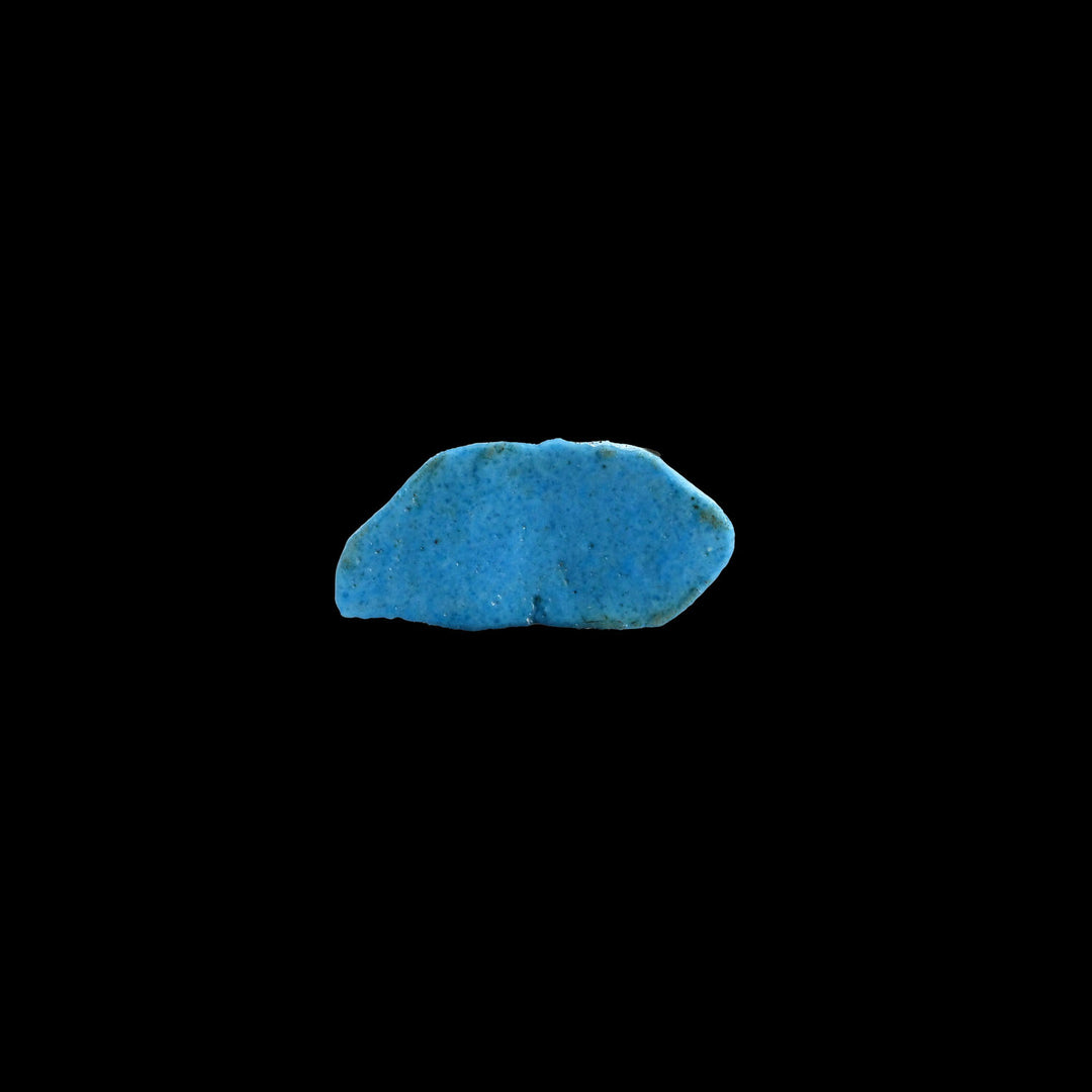 An Egyptian Bright Faience Amulet of Trussed Duck, Ramesside Period, ca. 1200 BCE