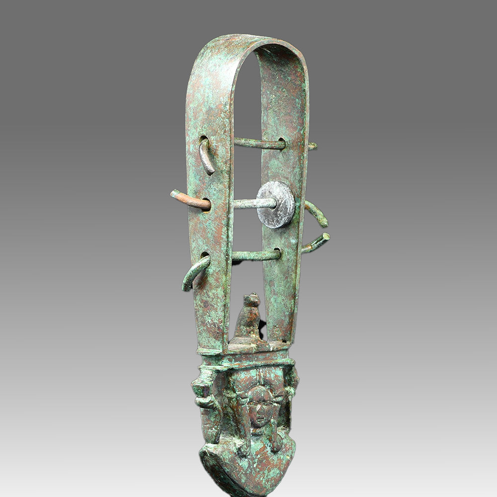 An Egyptian Bronze Sistrum, 26th Dynasty, Saite Period, ca. 664 - 525 BCE