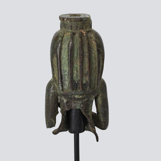 An Egyptian Bronze Fragmentary Status of Isis, Late Period, 26th Dynasty, ca. 664 - 525 BCE