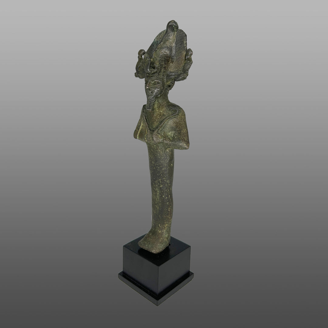 A good Egyptian Bronze Figure of Osiris, Late Period, ca. 664 - 332 BCE