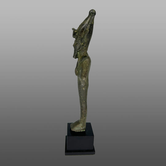 A good Egyptian Bronze Figure of Osiris, Late Period, ca. 664 - 332 BCE