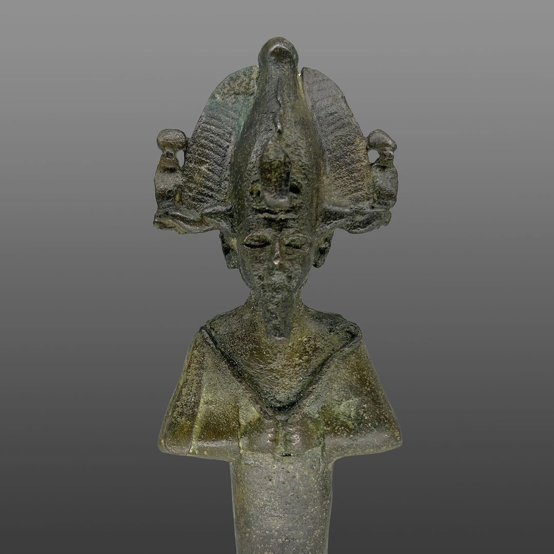 A good Egyptian Bronze Figure of Osiris, Late Period, ca. 664 - 332 BCE