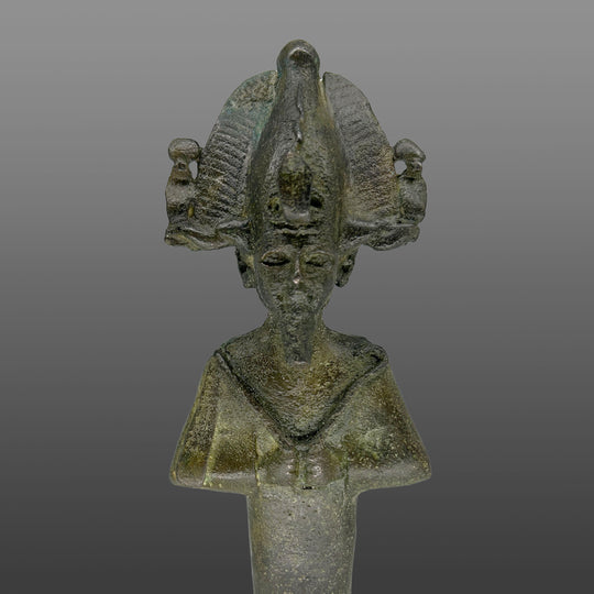 A good Egyptian Bronze Figure of Osiris, Late Period, ca. 664 - 332 BCE