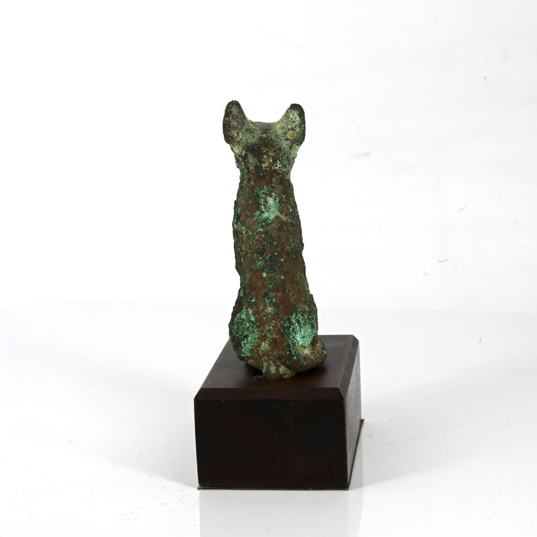 Egyptian Bronze Figure of a Cat, Third Intermediate Period, ca. 1069 - 945 BCE