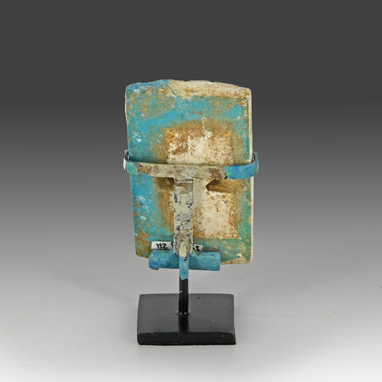 An Egyptian Blue Glazed Faience Tile, Old Kingdom, time of Djoser, ca. 2668 - 2649 BCE