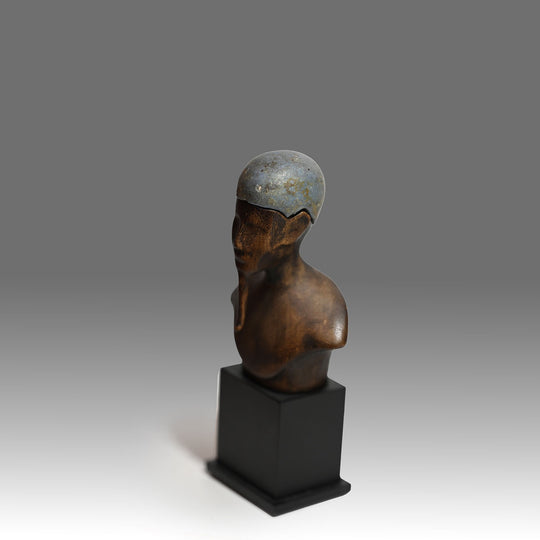 Egyptian Blue Skullcap from a Composite Figure of Ptah, Late Period, ca. 664 - 332 BCE