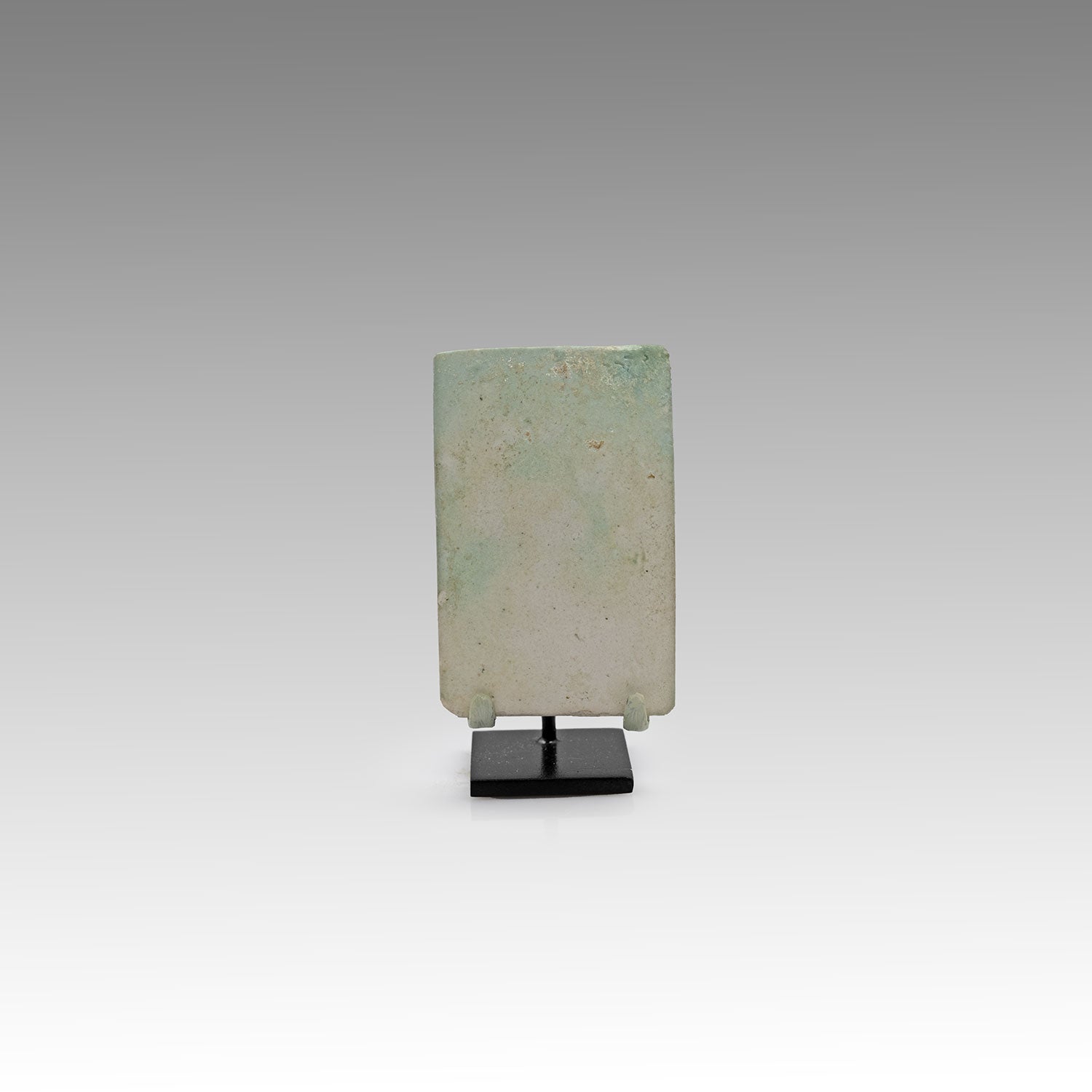 A Egyptian Faience Blue Glazed Pyramid Tile, Old Kingdom, time of Djoser, ca. 2668 - 2649 BCE