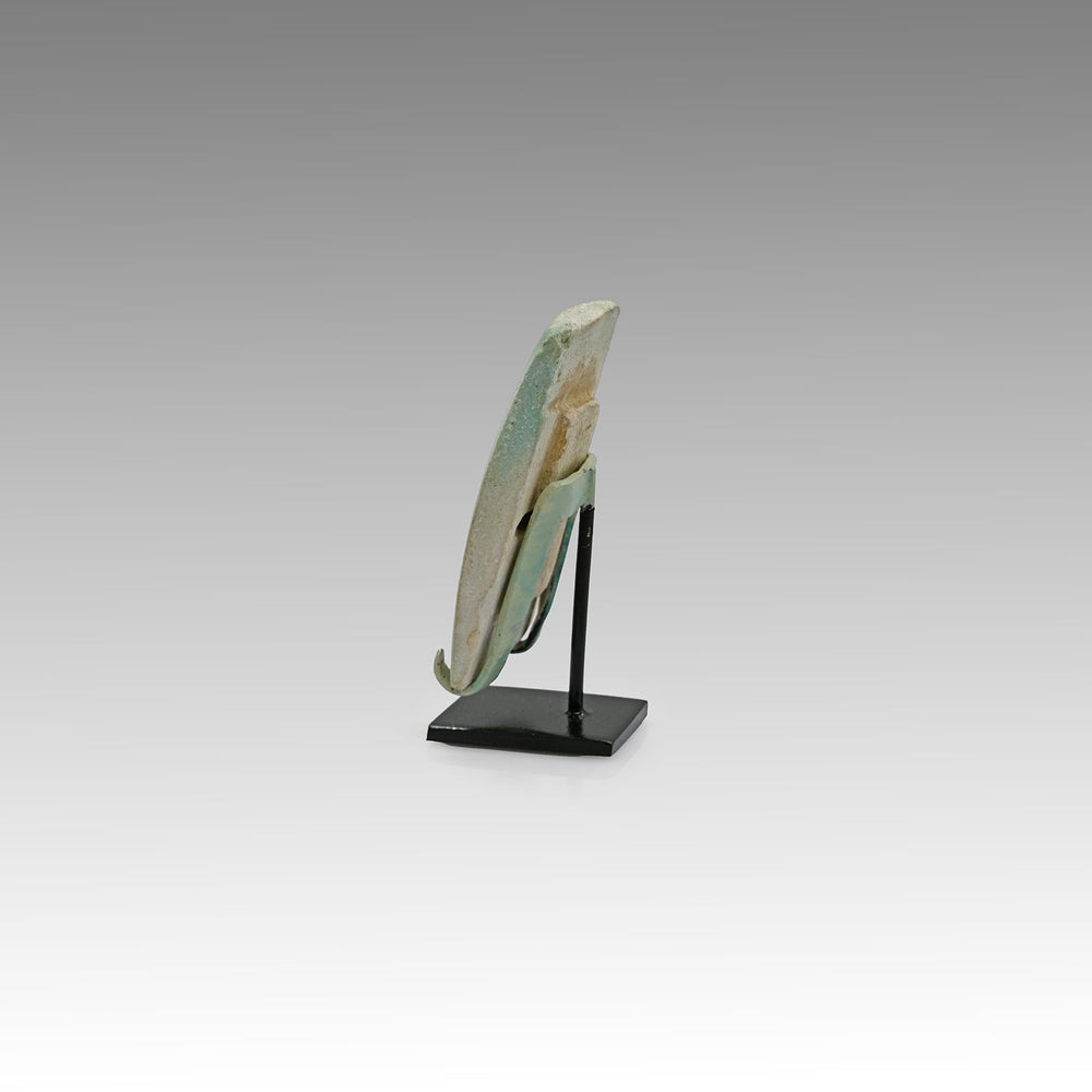 A Egyptian Faience Blue Glazed Pyramid Tile, Old Kingdom, time of Djoser, ca. 2668 - 2649 BCE