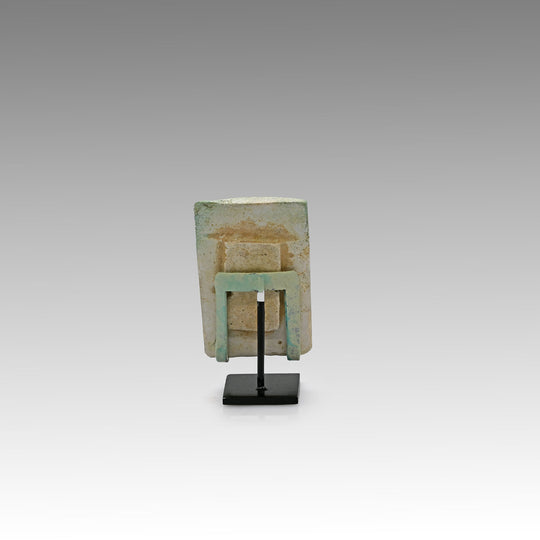 A Egyptian Faience Blue Glazed Pyramid Tile, Old Kingdom, time of Djoser, ca. 2668 - 2649 BCE
