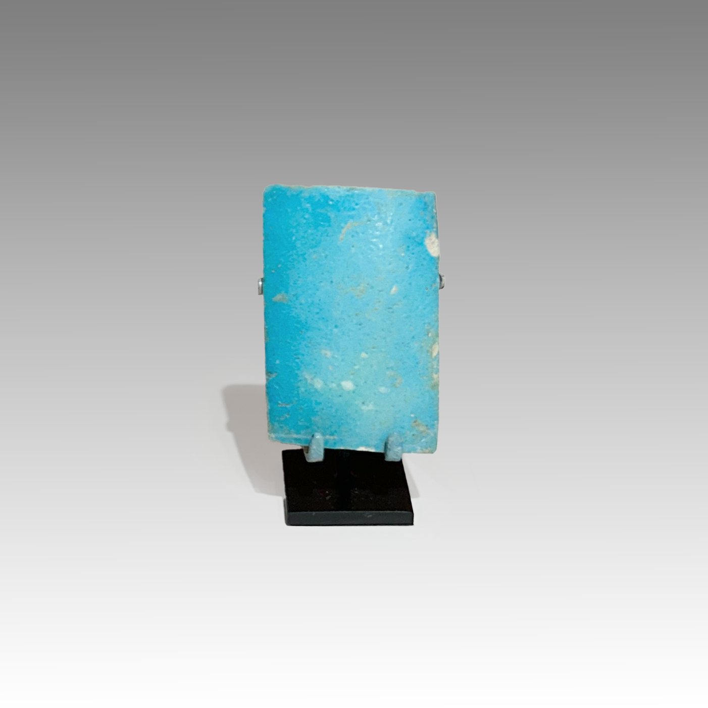 An Egyptian Blue Glazed Faience Tile, Old Kingdom, time of Djoser, ca. 2668 - 2649 BCE
