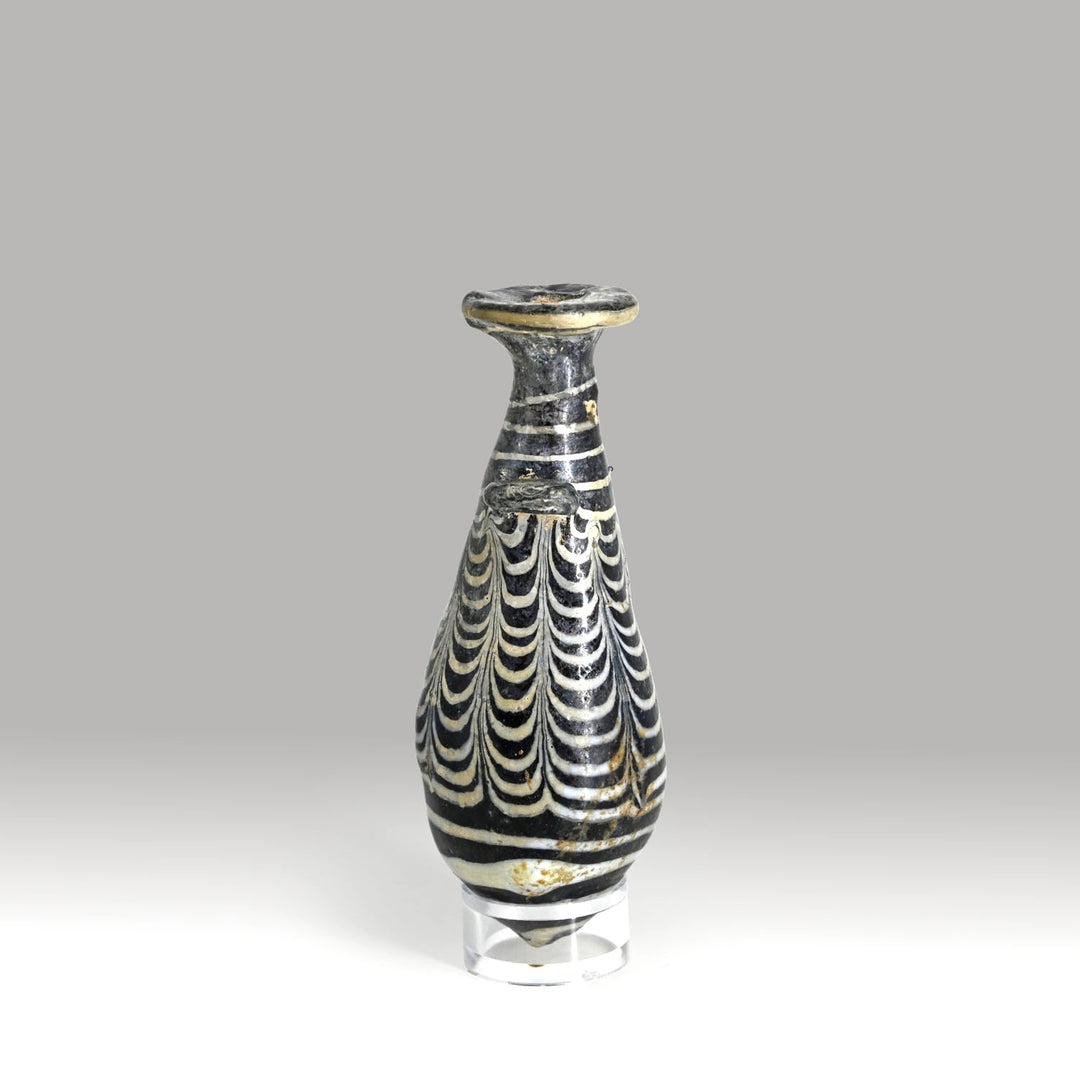 An Egyptian Core-Formed Glass Alabastron, Ptolemaic  Period, ca. 3rd - 2nd century BCE