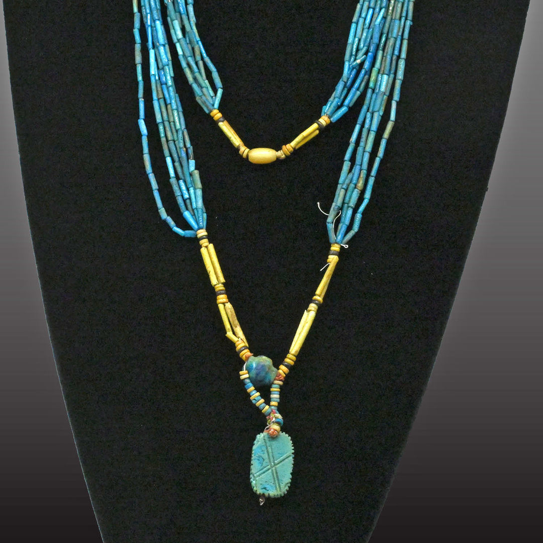 An Egyptian Faience Beaded Necklace, Late Period, ca. 664 - 332 BCE