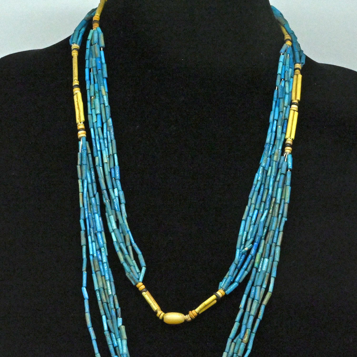 An Egyptian Faience Beaded Necklace, Late Period, ca. 664 - 332 BCE