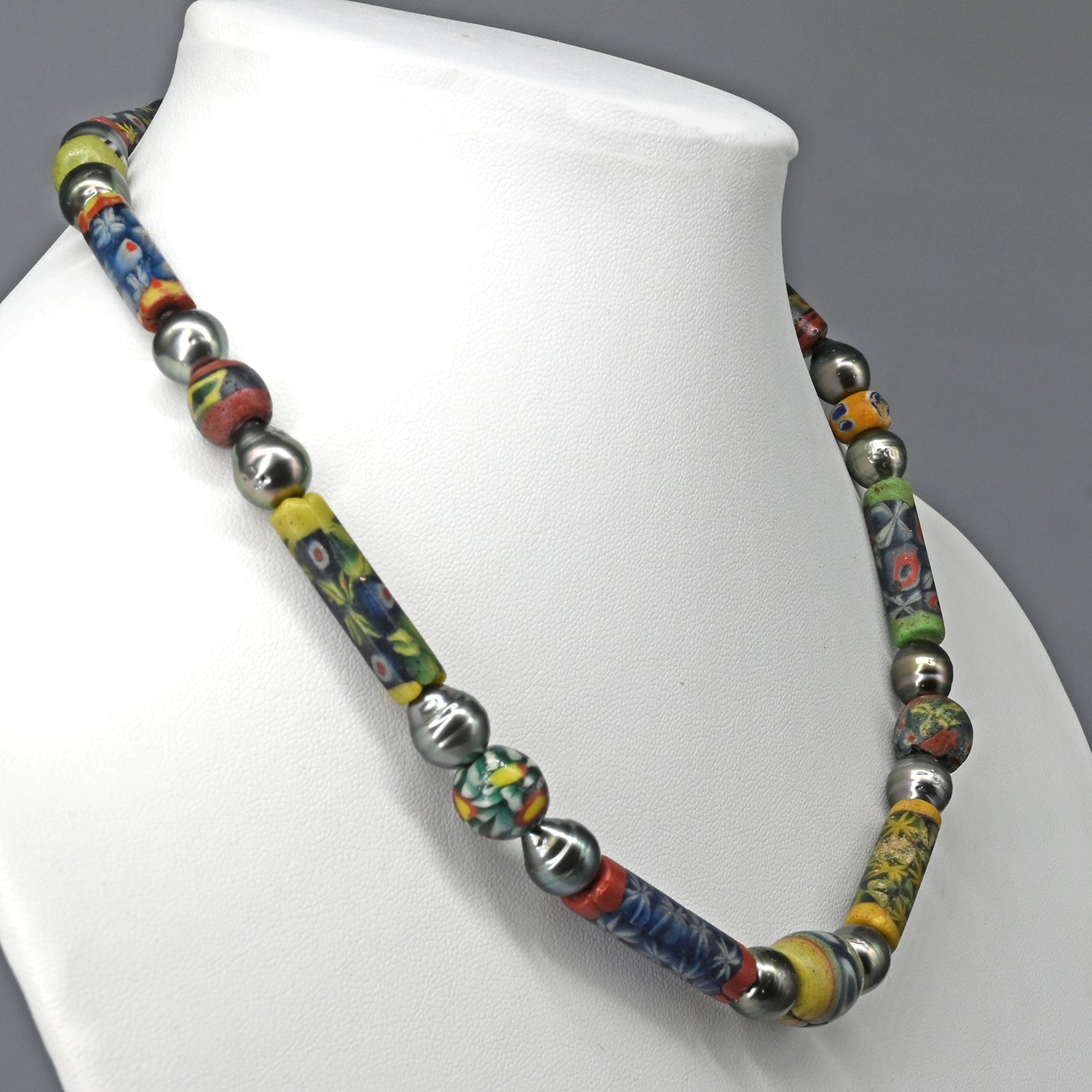 An Egyptian Millefiori and Mosaic Glass Beads, Roman Imperial Period, ca. 1st century BCE/CE