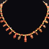 An Egyptian Carnelian, Red Jasper and Gold Bead Necklace, late 18th Dynasty, ca. 1350 - 1295 BCE