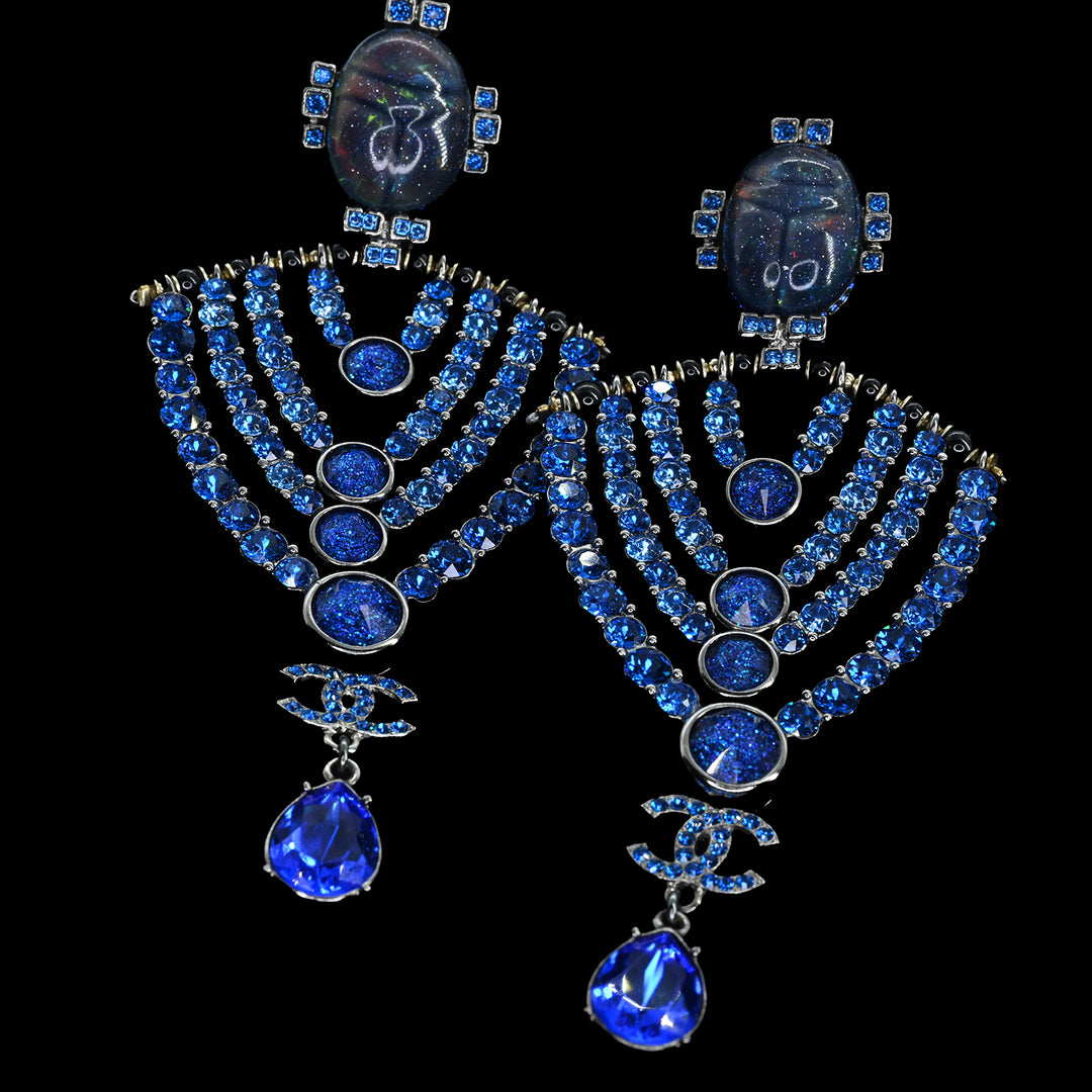 A pair of Chanel Egypt Collection Crystal Earrings, 2019