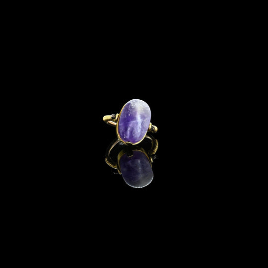 An Egyptian Amethyst Scaraboid, Middle Kingdom, ca. 2040 - 1783 BCE