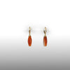 A pair of Egyptian Carnelian Bead Earrings, Middle Kingdom, ca. 2040 - 1783 BCE