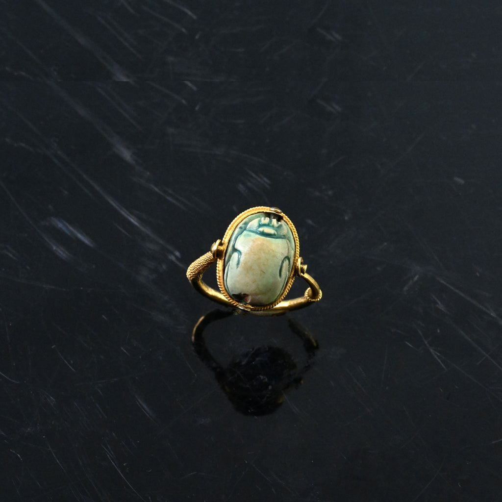 An Egyptian Scarab Swivel Ring, New Kingdom, ca. 1550 - 1069 BCE