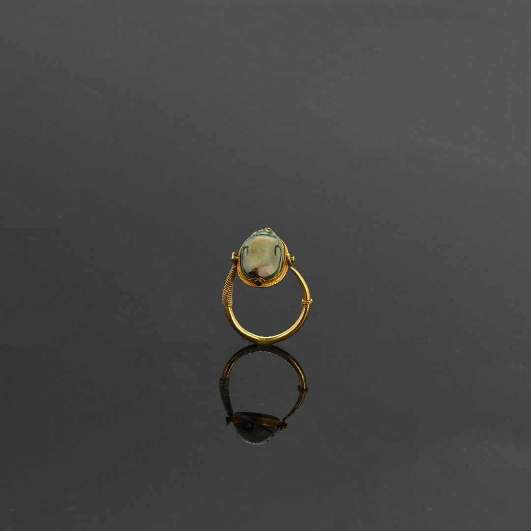 An Egyptian Scarab Swivel Ring, New Kingdom, ca. 1550 - 1069 BCE