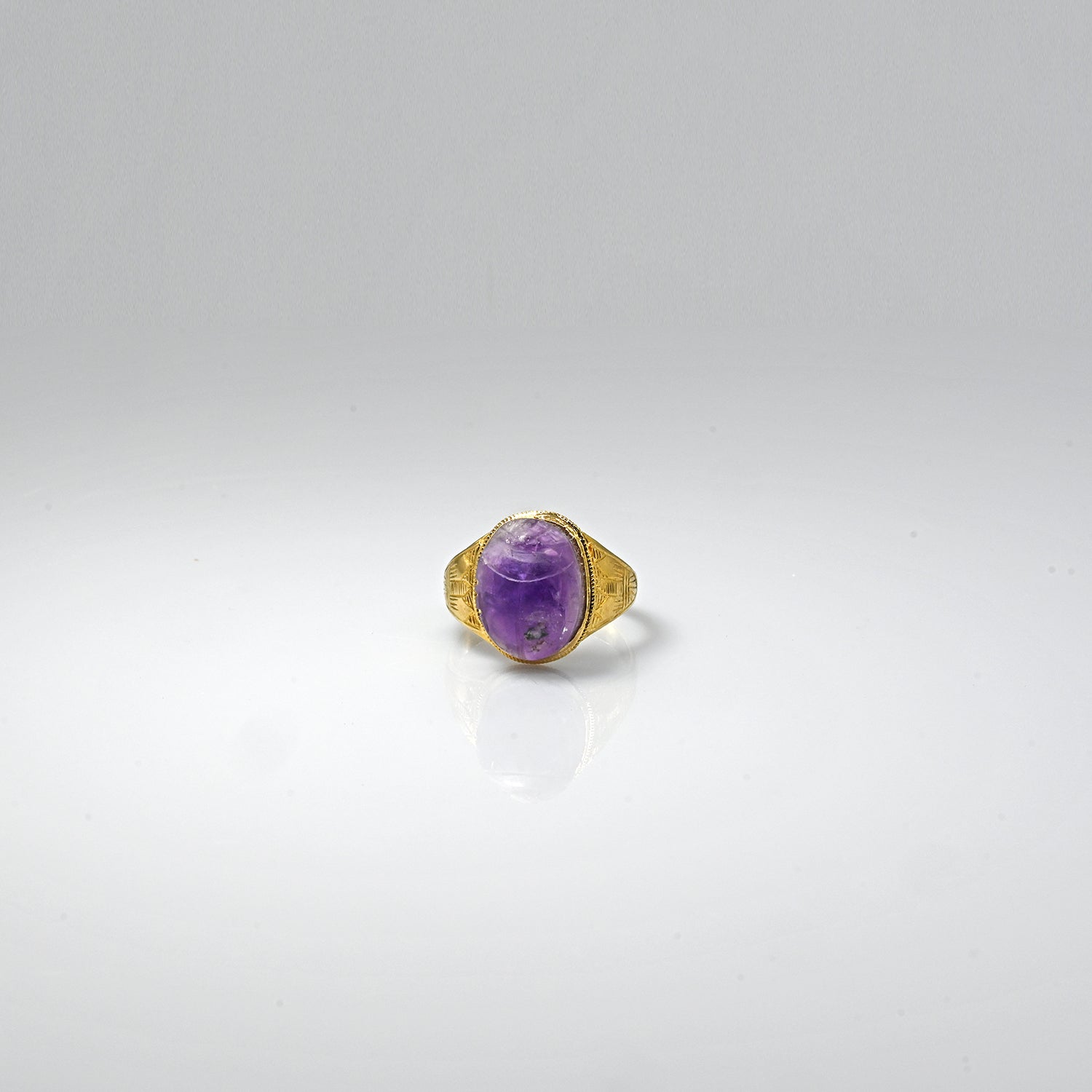 An Egyptian Amethyst Scarab, Middle Kingdom, ca. 2040 - 1783 BCE