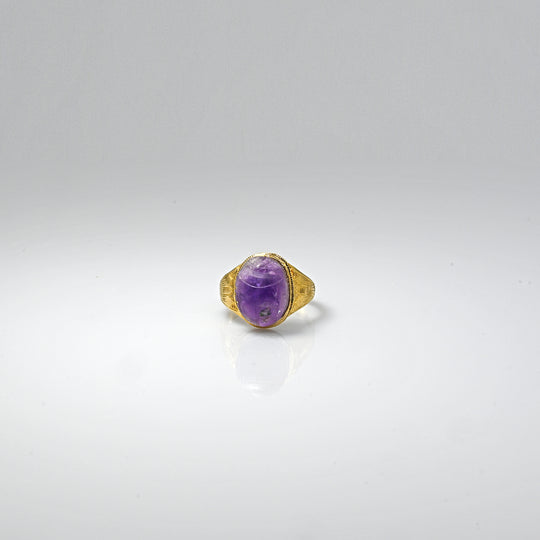 An Egyptian Amethyst Scarab, Middle Kingdom, ca. 2040 - 1783 BCE