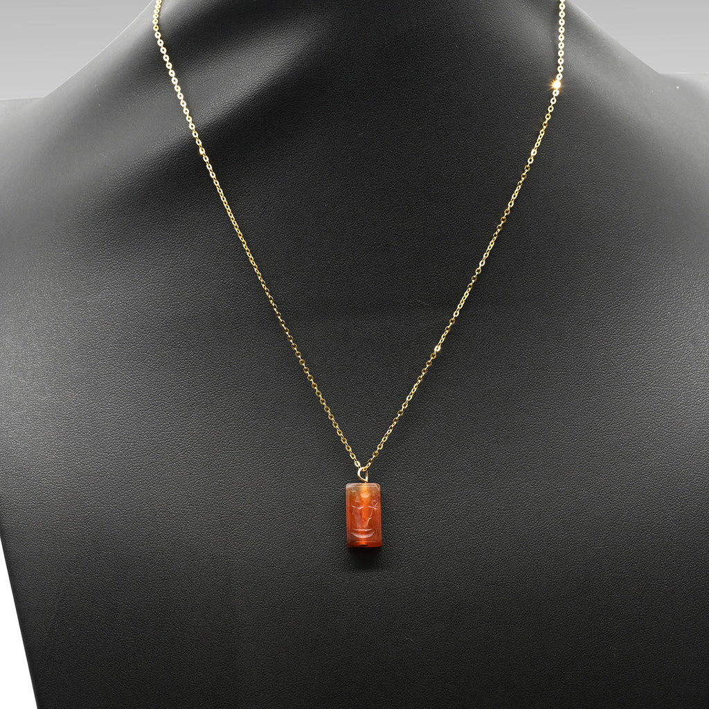 A rare Egyptian Royal Carnelian Pendant for Amenhotep III, 18th Dynasty, reign of Amenhotep III, ca. 1390 – 1352 BCE