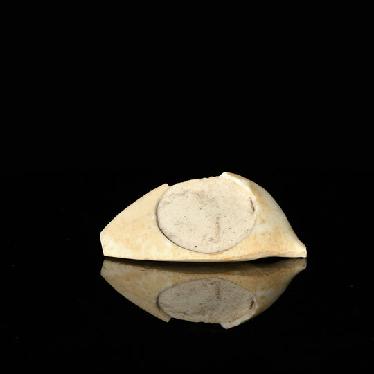 An Egyptian White Glass Eye Inlay, New Kingdom, 18th Dynasty, ca. 1550 - 1295 BCE
