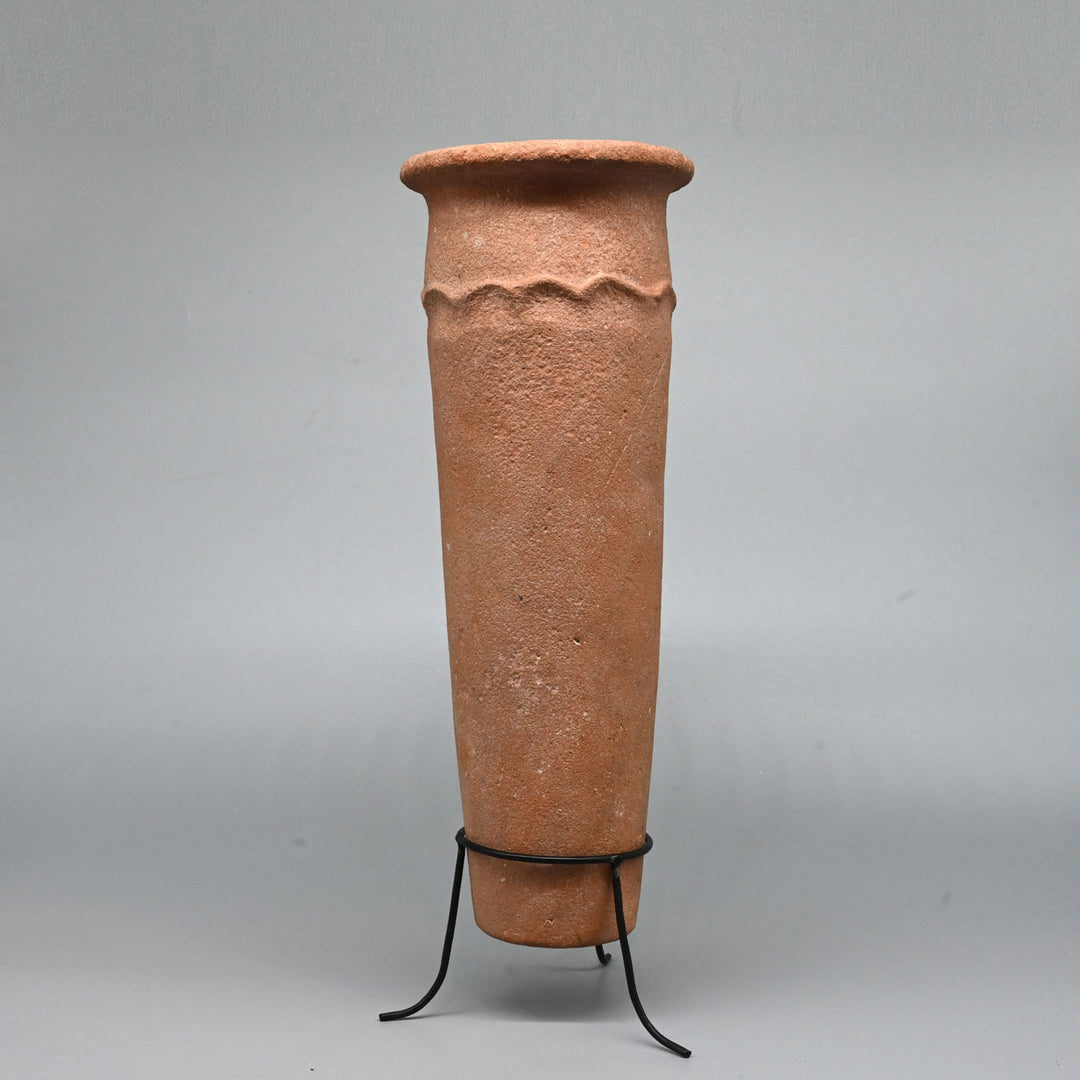 An Egyptian PreDynastic Nile Clay Cylindrical Jar, Pre-Dynastic Period, ca. 3100 - 3000 BCE