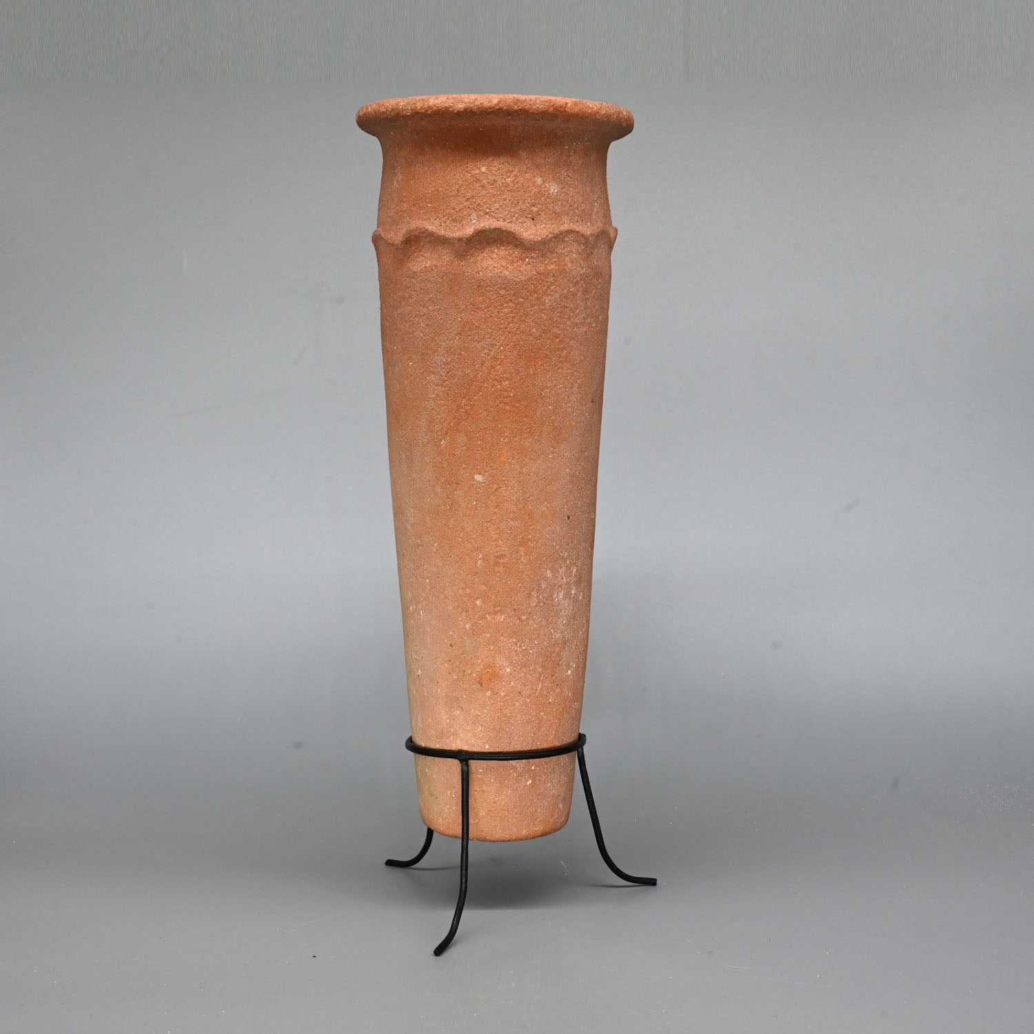 An Egyptian PreDynastic Nile Clay Cylindrical Jar, Pre-Dynastic Period, ca. 3100 - 3000 BCE