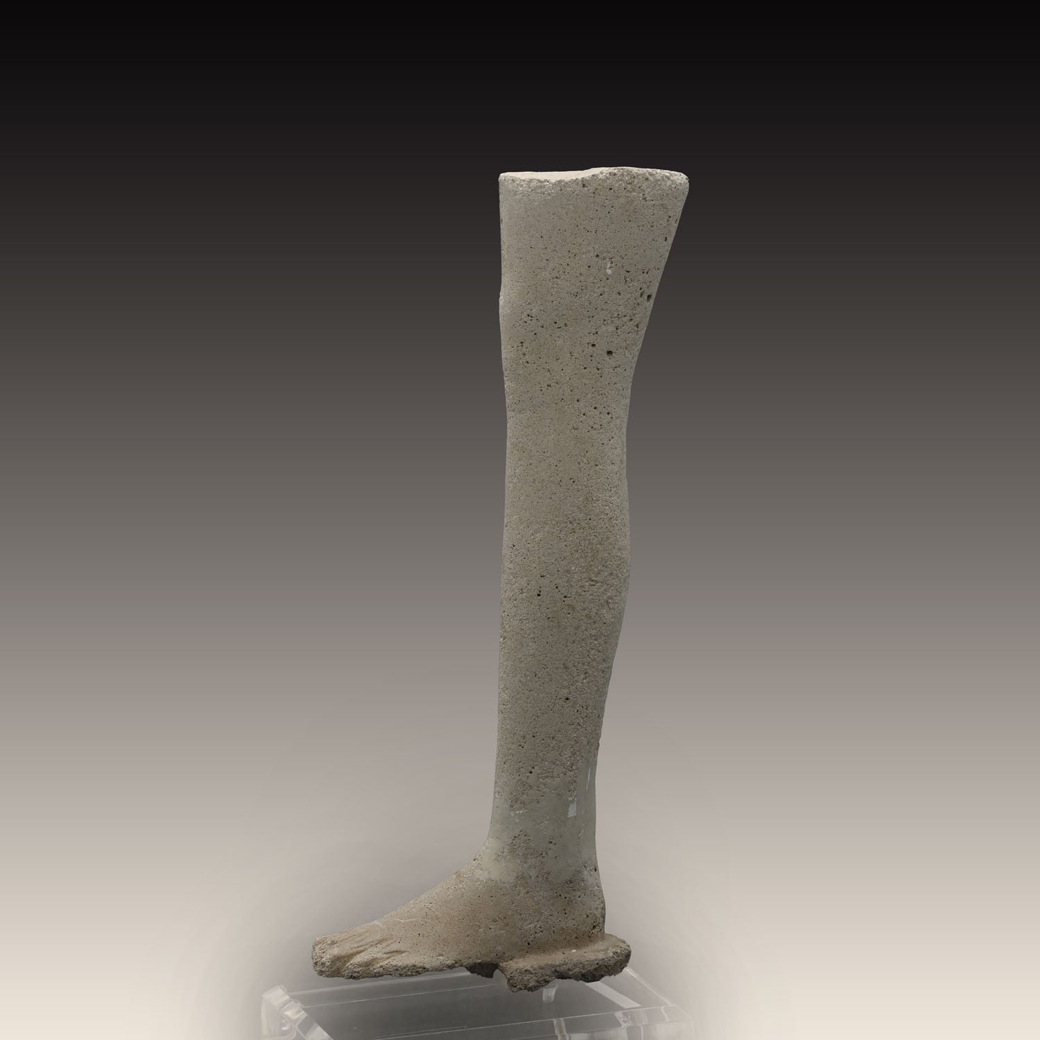 An Egyptian Limestone Model Leg, Late Period, ca. 664 - 332 BCE