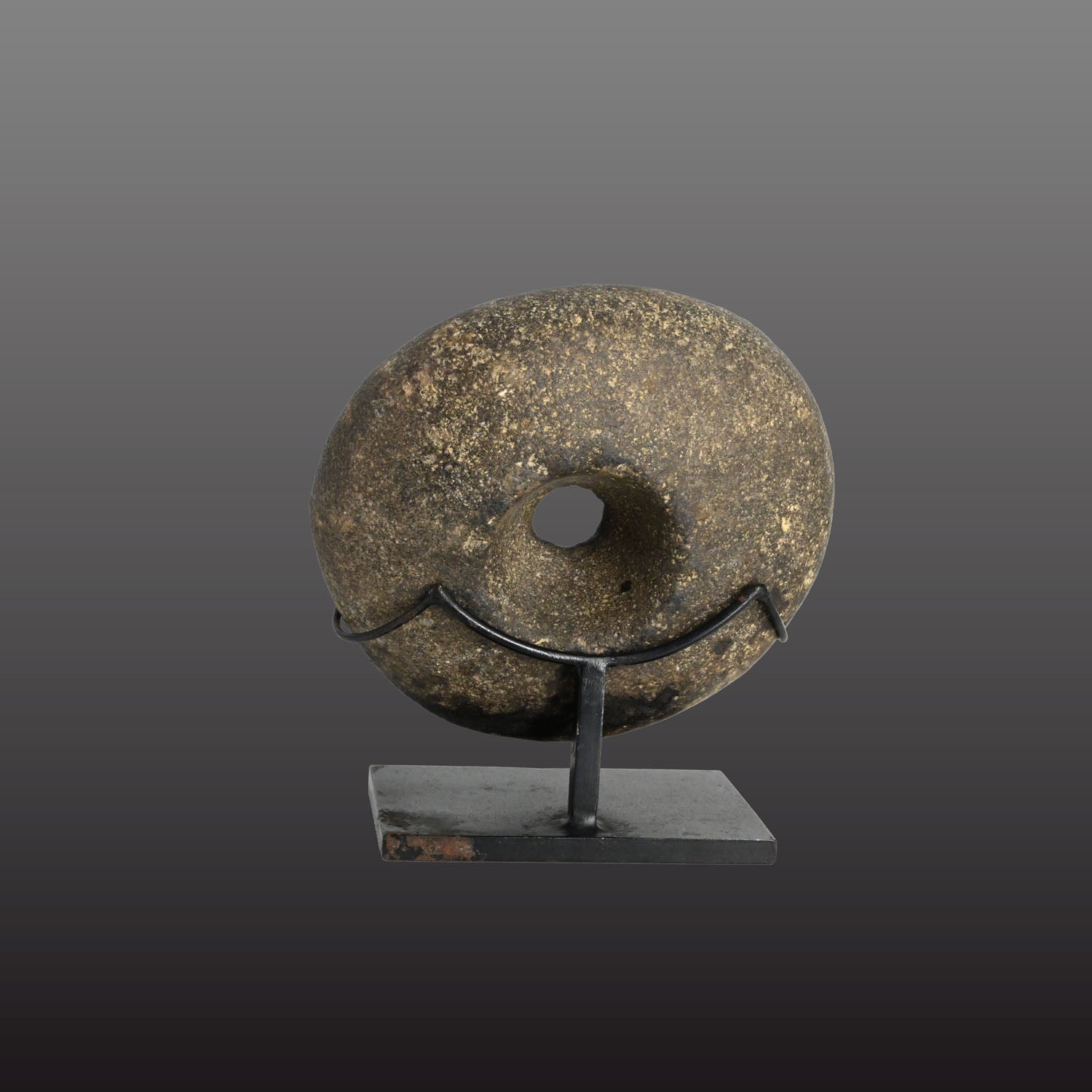 An Egyptian Black Granite Pulley Weight, Old Kingdom, ca. 2686–2181 BCE