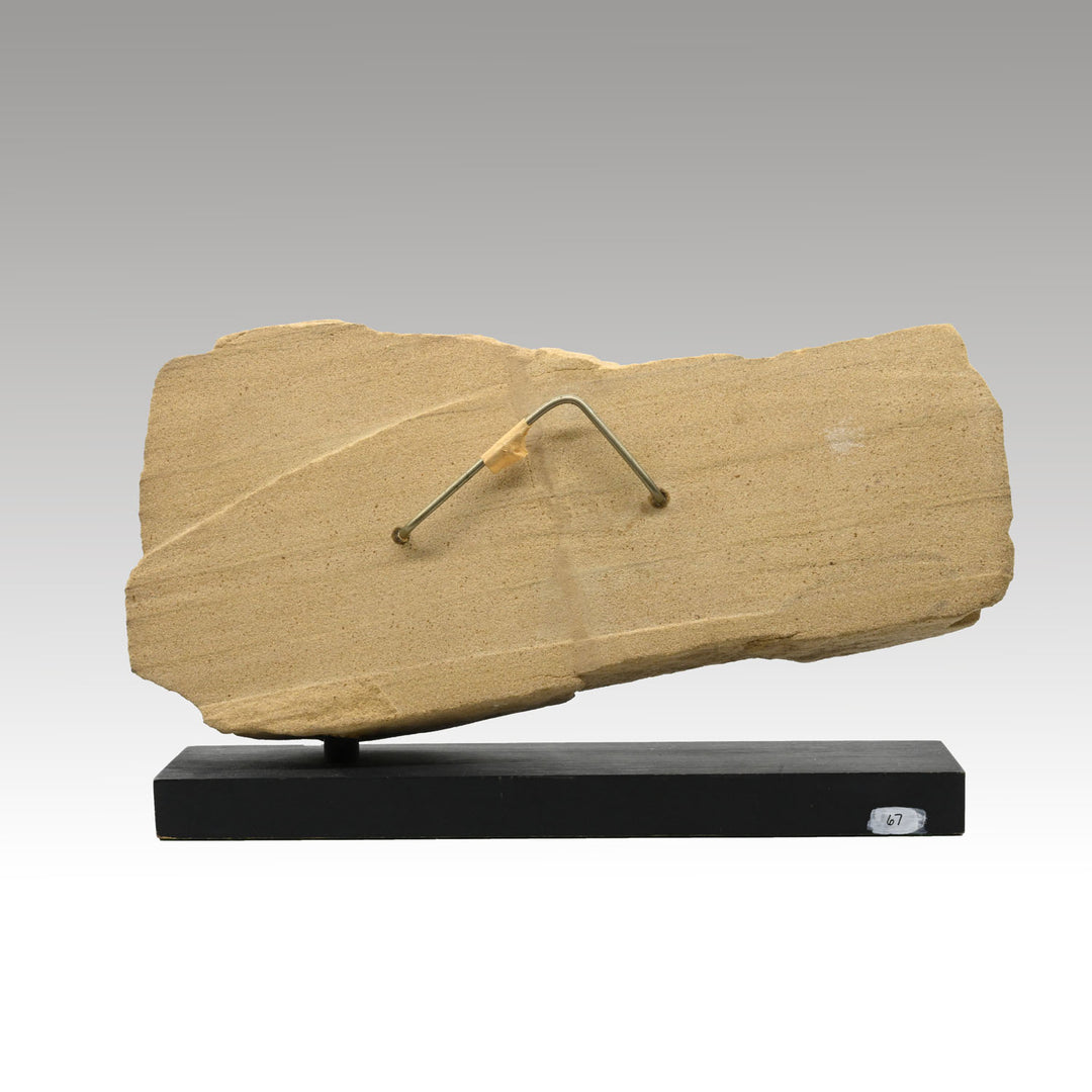 A Published Amarna Sandstone Relief Fragment Depicting Merit-Aten Holding a Sistrum, Amarna Period, ca. 1379 – 1362 BCE,
