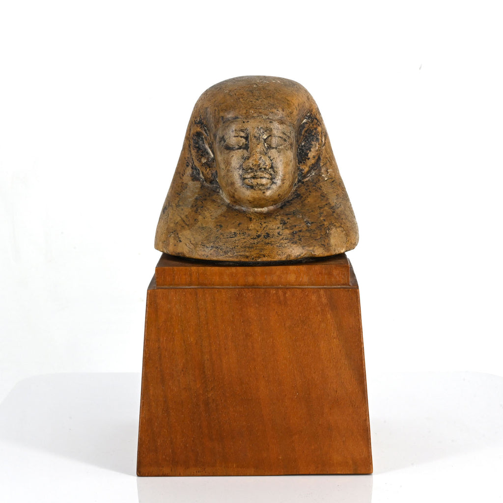 An Egyptian Alabaster Canopic Lid for Imsety, Late Period, ca. 664 - 332 BCE