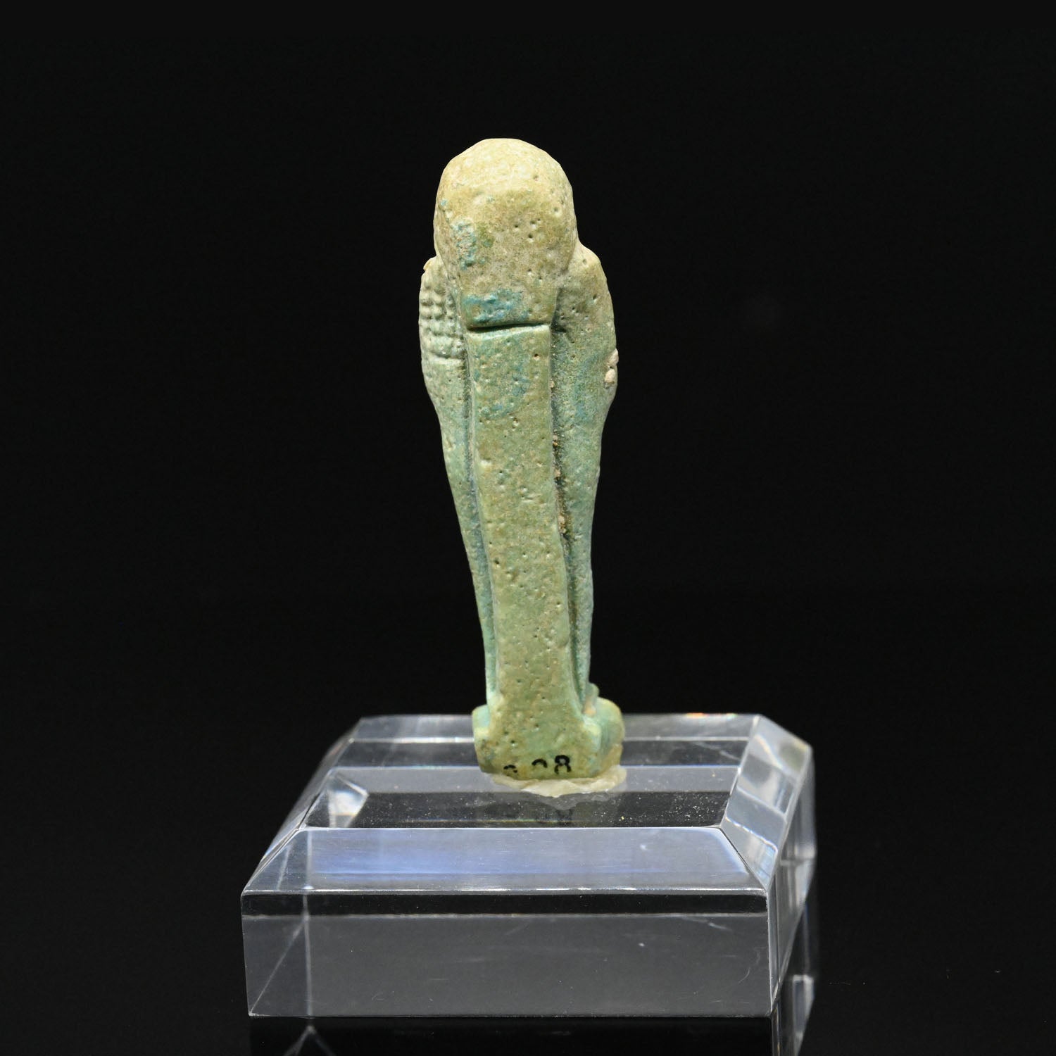 An Egyptian Glazed Faience Ushabti, Late Period, ca. 664 - 332 BCE