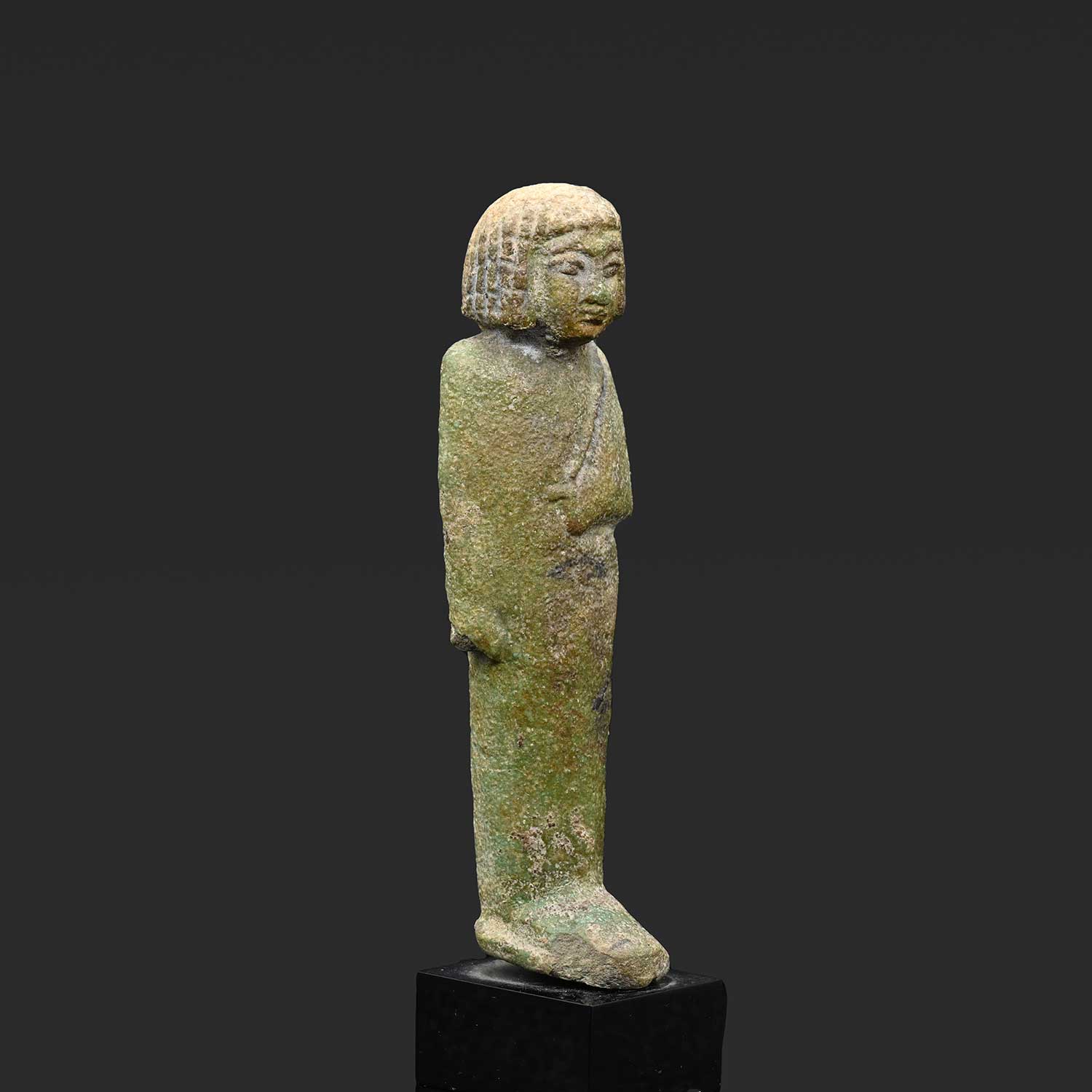 A rare Egyptian Faience Royal Shabti for Prince Hornakht, Libyan Period, 22nd Dynasty, ca.  1388 - 1351/50 BCE