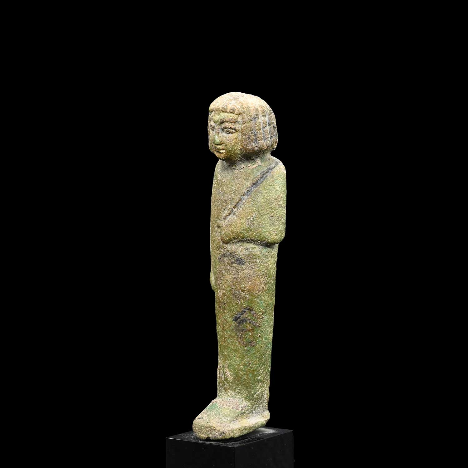 A rare Egyptian Faience Royal Shabti for Prince Hornakht, Libyan Period, 22nd Dynasty, ca.  1388 - 1351/50 BCE