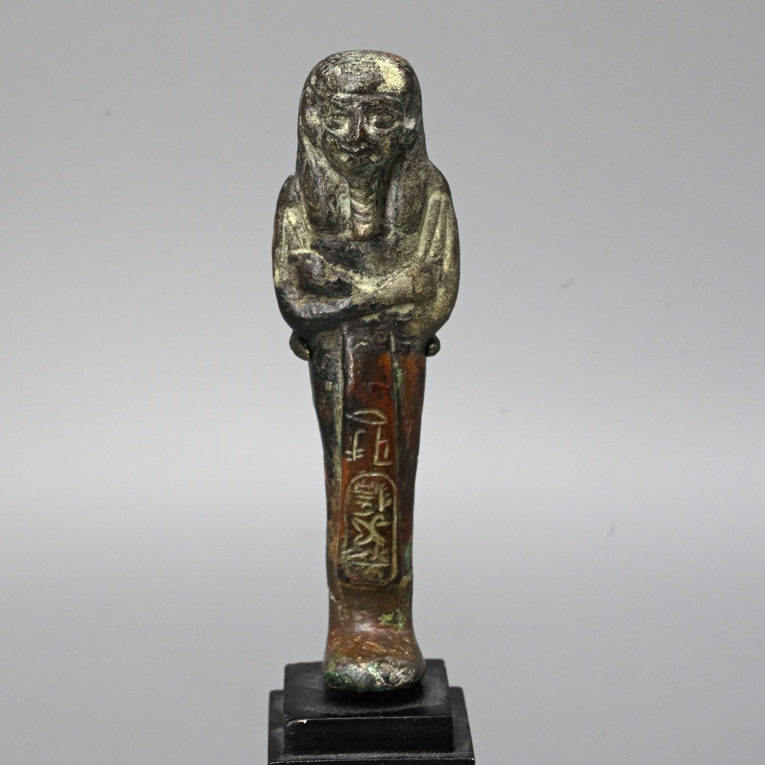 A rare Egyptian Bronze Overseer Shabti for the Pharaoh Psusennes I, Third Intermediate Period, ca. 1040 - 992 BCE