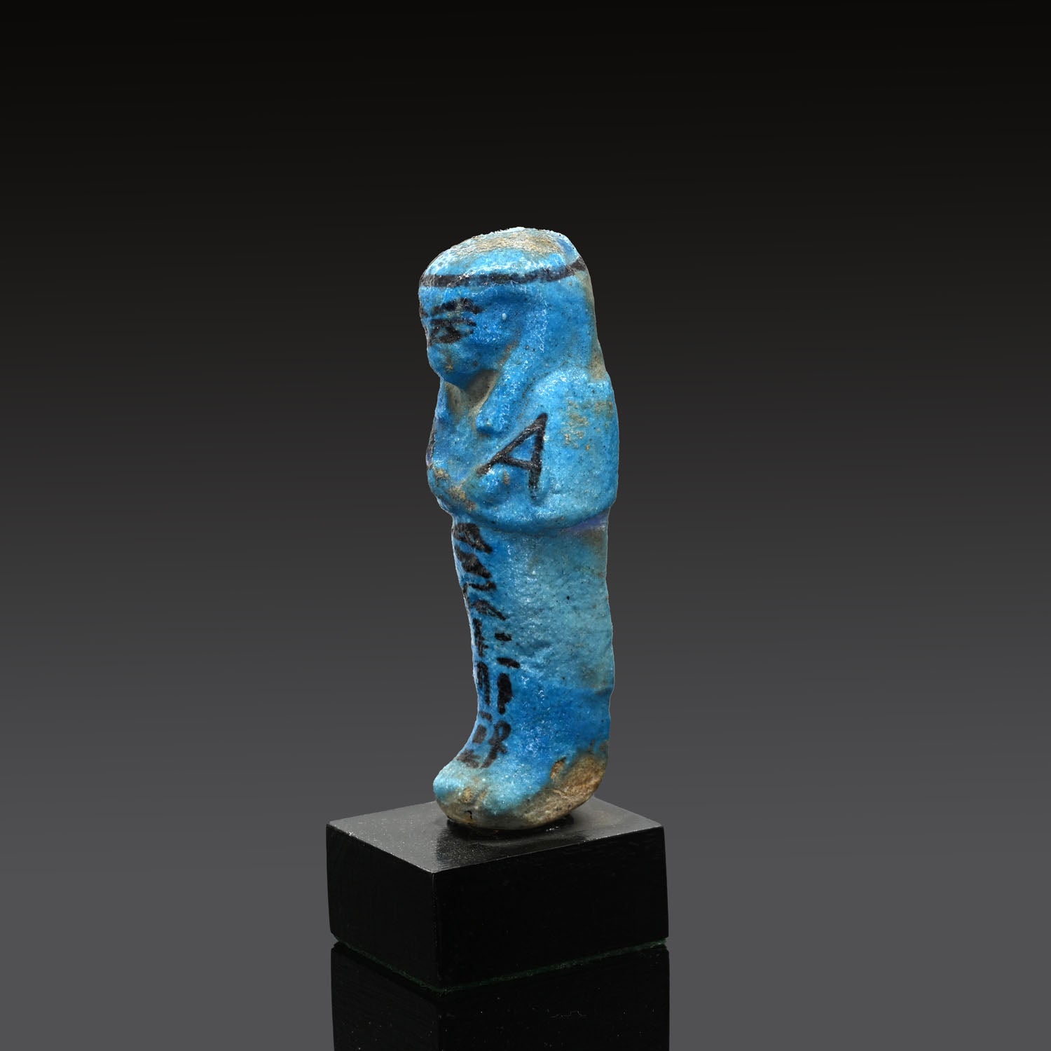 An Egyptian Bright Blue Faience Shabti for the Lady Djedkhonsuiwesankh, Third Intermediate Period, 22nd Dynasty, ca. 945 - 713 BCE