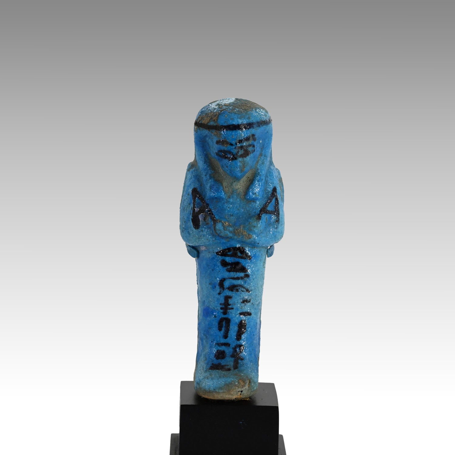 An Egyptian Bright Blue Faience Shabti for the Lady Djedkhonsuiwesankh, Third Intermediate Period, 22nd Dynasty, ca. 945 - 713 BCE
