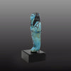 An Egyptian bright blue glazed shabti for Meret-Amun, 21st Dynasty, Thebes, Deir el Bahri Cache II, ca. 990 - 970 BCE