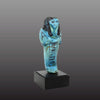An Egyptian bright blue glazed shabti for Meret-Amun, 21st Dynasty, Thebes, Deir el Bahri Cache II, ca. 990 - 970 BCE