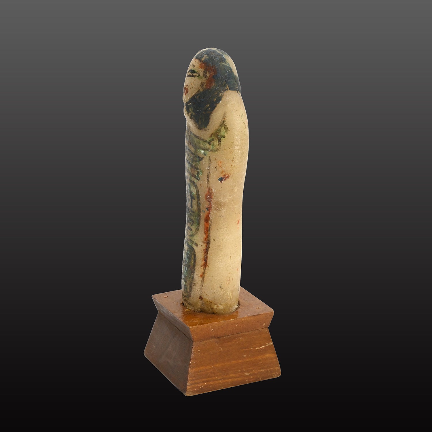 A rare Egyptian Alabaster Shabti for Pharaoh Ramesses VII, New Kingdom, 20th Dynasty, ca. 1136–1129 BCE