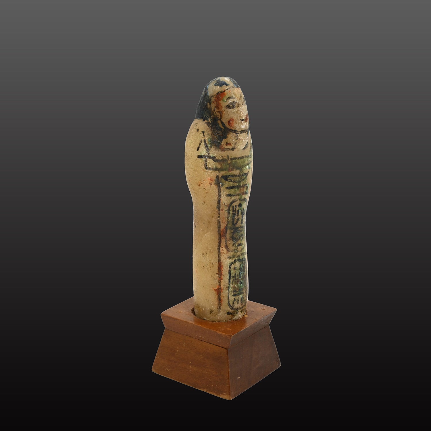 A rare Egyptian Alabaster Shabti for Pharaoh Ramesses VII, New Kingdom, 20th Dynasty, ca. 1136–1129 BCE