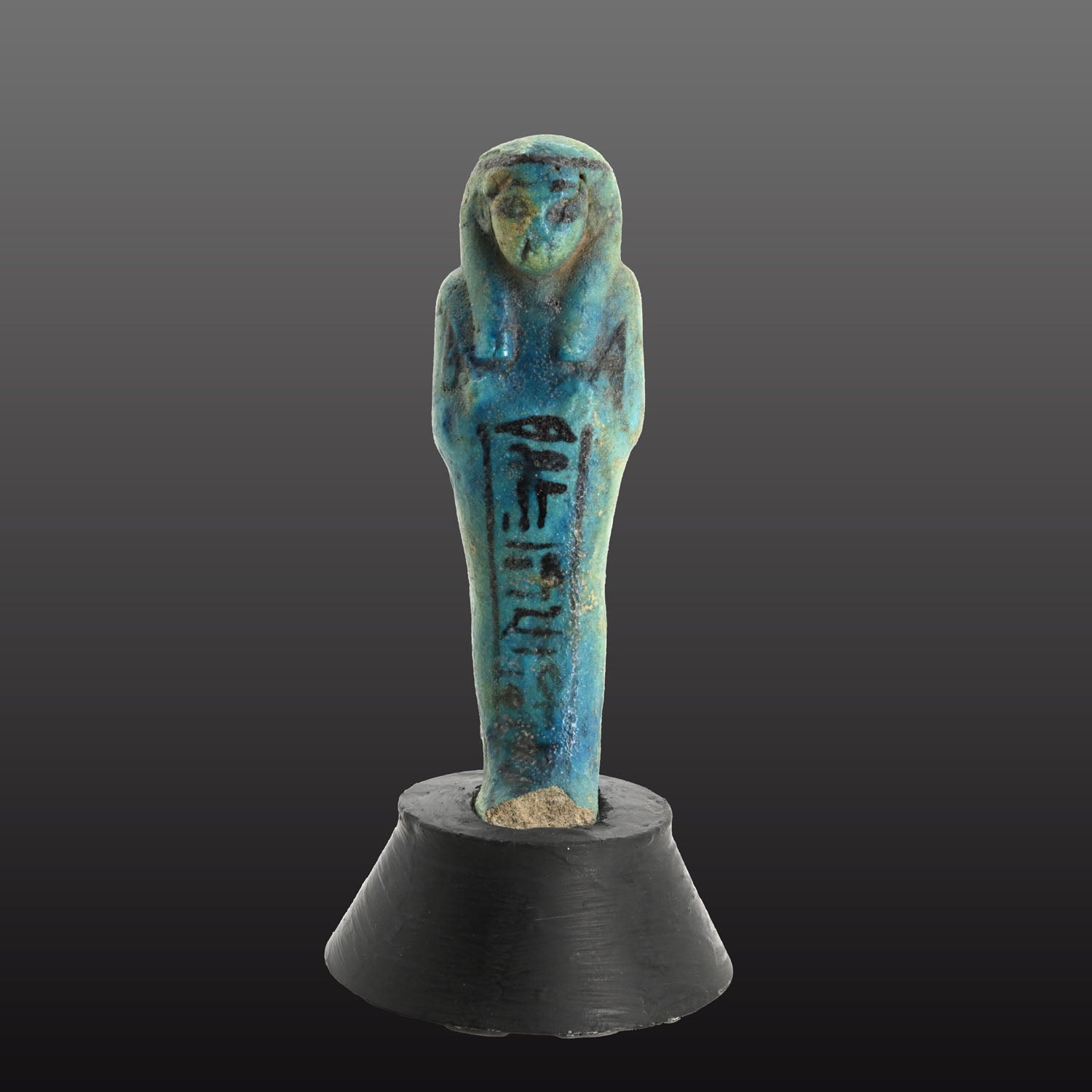 Egyptian Faience Shabti for Nes-ankh-ef-(en)-maat, Third Intermediate Period, 21st Dynasty,  ca. 1069 - 945 BCE