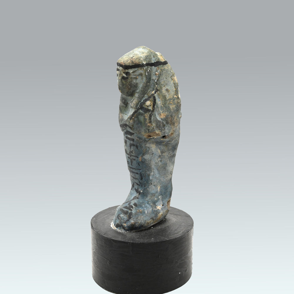 An Egyptian Blue-Painted Nile Clay Shabtis for Nesy-tanebt-isheru, New Kingdom, 19th – 20th Dynasty, ca. 1295 - 1069 BCE