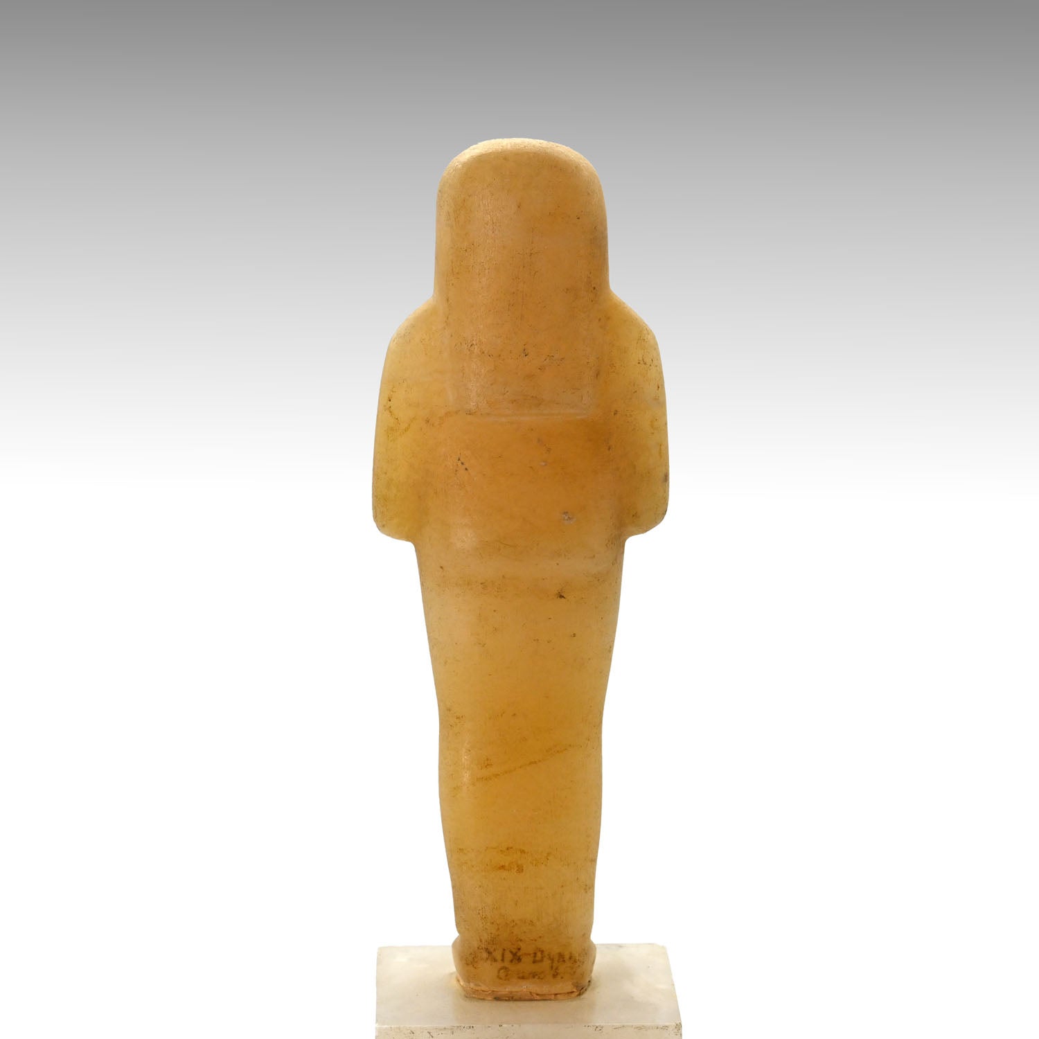 A Large and Important Egyptian Alabaster Shabti, late 18th - 19th Dynasty, ca. 1320–1200 BCE